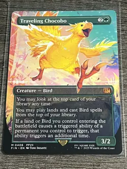 Traveling Chocobo (Borderless) MTG Final Fantasy Regular NM English - Image 1