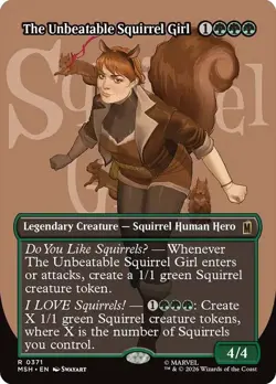 The Unbeatable Squirrel Girl Borderless Marvel Super Heroes NM MTG - Image 1