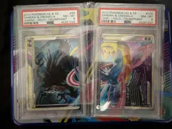 Pokemon TCG Darkrai and Cresselia Legend Set Top and Bottom #99 and #100 PSA 8 - Image 1