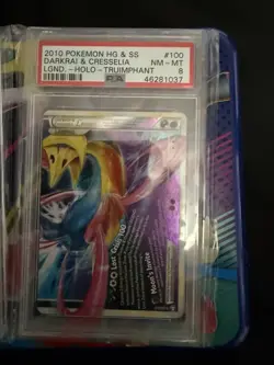 Pokemon TCG Darkrai and Cresselia Legend Set Top and Bottom #99 and #100 PSA 8 - Image 3