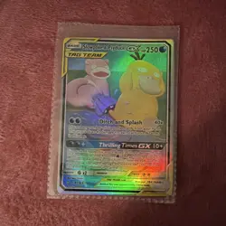 Slowpoke & Psyduck GX 218/236 Unified Minds Full Art TAG TEAM Holo English 2019 - Image 1