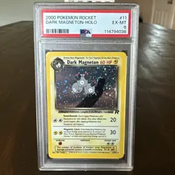 2000 POKEMON ROCKET #11 DARK MAGNETON-HOLO PSA 6 - Image 1