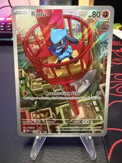 Pokemon TCG Riolu Illustration Black Star Promo 010 NM - Image 1