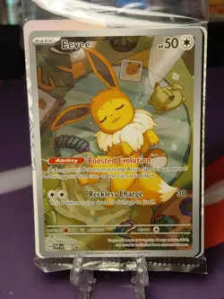 Eevee # 173 Pokemon SEALED Prismatic Evolutions Holo ETB Black Star Promo TCG - Image 1