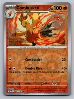Combusken 041/182 Common Destined Rivals Pokemon Reverse Holo Near Mint - Image 1