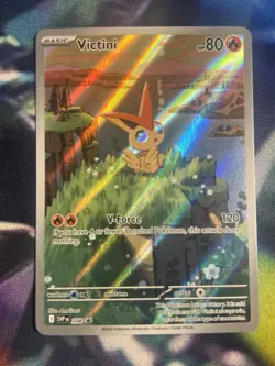 2025 Pokemon SV Black Star Promos SVP EN Victini #208 Illustration Collection - Image 1