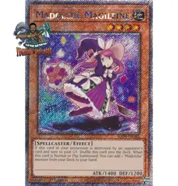 Yugioh! 1x Madolche Magileine RA04-EN185 Platinum Secret Rare 1st Ed NM - Image 1