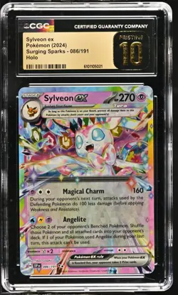 Pokemon Sylveon ex 086/191 Ultra Rare Surging Sparks - CGC 10 PRISTINE - Image 1