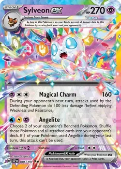 The Pokemon Company Pokemon TCG Sylveon ex 086/191 Surging Sparks Double Rare - Image 1