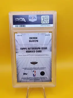 2025-26 Topps Chrome Derik Queen ON CARD Autograph Rookies PSA 10 🔥 POP 1 - Image 2