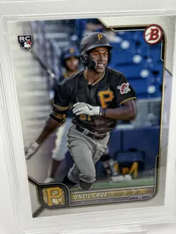 2022 Bowman Oneil Cruz Pittsburgh Pirates RC Rookie Grade 10 GEM MINT - Image 3