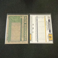 2026 Topps Jacob Misiorowski Milwaukee Brewers Rookie Card 2 Card Rookie Lot RC - Image 2
