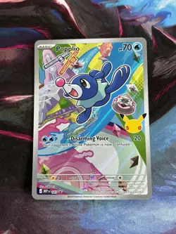 Popplio 045 First Partner Promo Mega Evolution Pokemon Card - Image 1