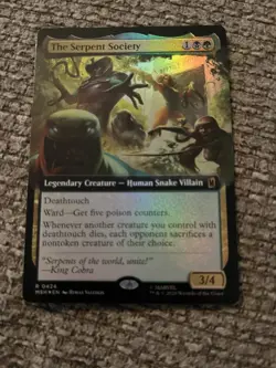The Serpent Society Extended Art Foil Marvel Super Heroes Mtg Nm 0424 - Image 1