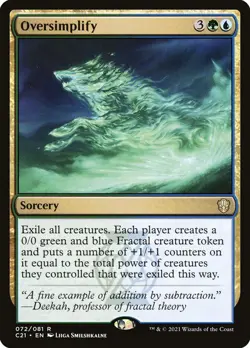 Mtg: C21 : Oversimplify - - NM - Image 1