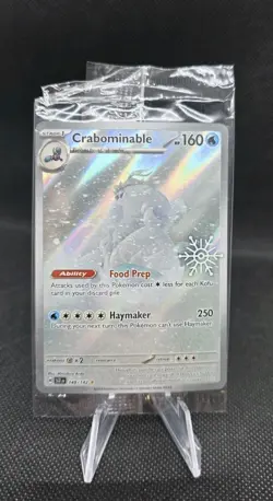 Crabominable 149/142 2025 Holiday Calendar Holo IR SEALED Pokemon Stamped Promo - Image 1