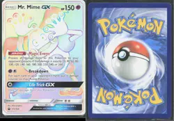 MR. MIME GX 173/168 RAINBOW RARE CELESTIAL STORM POKEMON NM/M - Image 1