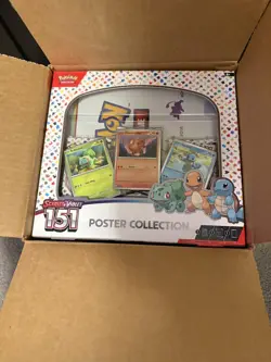 Pokemon 151 Poster Collection Boxes Opened Case (6 Boxes) - Image 1