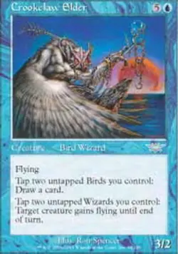 MTG Crookclaw Elder - Foil, Legions, Heavily Played, English - Image 1