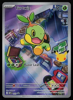 Turtwig - 040 Mega Evolution Promo MEP Holo Promo First Partner Pokemon LP - Image 1