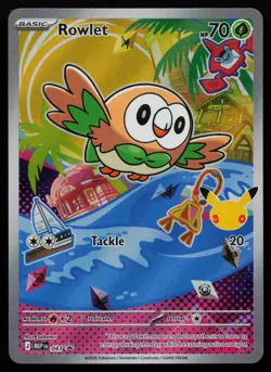 Rowlet - 043 043 ME: Mega Evolution Promo MEP Holo Promo Pokemon NM - Image 1
