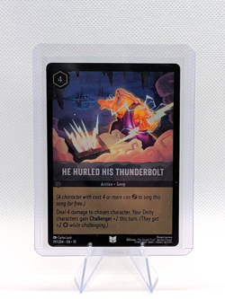 Disney Lorcana Whispers In The Well He hurled His Thunderbolt 197/204 Cold Foil - Image 1