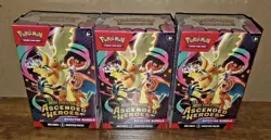 Pokemon Ascended Heroes TCG Booster Bundle Brand New Sealed x 3 - Image 1