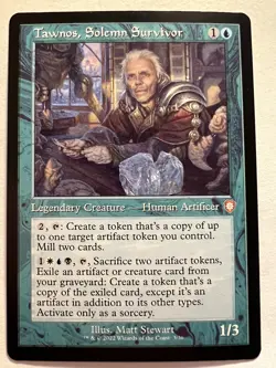 Tawnos, Solemn Survivor - RETRO FRAME - MTG The Brothers War: Commander - NM - Image 1