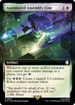 Automated Assembly Line SURGE FOIL EXTENDED - 0891 - Rare - Fallout PIP MTG - Image 1