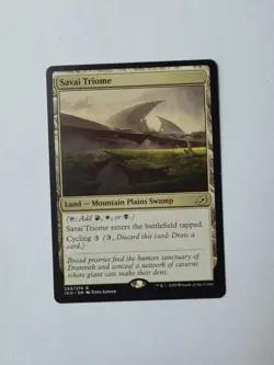 MTG Savai Triome 253/274 Rare Land Cycling B/R/W Ikoria English - Image 1