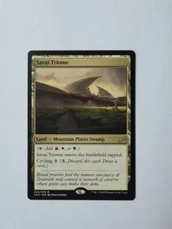 MTG Savai Triome 253/274 Rare Land Cycling B/R/W Ikoria English - Image 1