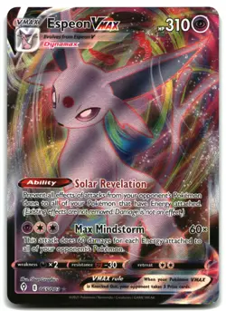 Pokemon Espeon VMAX HOLO Ultra Rare SWSH07: Evolving Skies 065/203 LP - Image 1