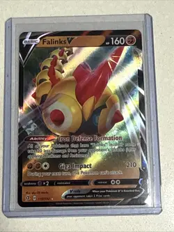Falinks v 110/192 SWSH Rebel Clash Extended Art Ultra Rare Holo Pokemon TCG 2020 - Image 1