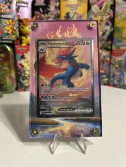 2025 Pokemon Journey Together #187 Salamence ex SIR w Extended Art Case - Image 1