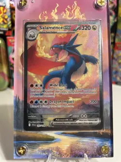 2025 Pokemon Journey Together #187 Salamence ex SIR w Extended Art Case - Image 2