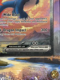 2025 Pokemon Journey Together #187 Salamence ex SIR w Extended Art Case - Image 3