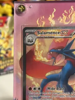 2025 Pokemon Journey Together #187 Salamence ex SIR w Extended Art Case - Image 4