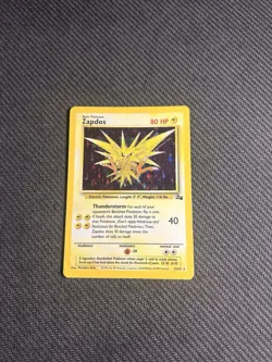 Pokemon TCG Zapdos 15/62 Fossil Holo MP - Image 3