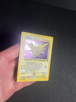 Pokemon TCG Zapdos 15/62 Fossil Holo MP - Image 4