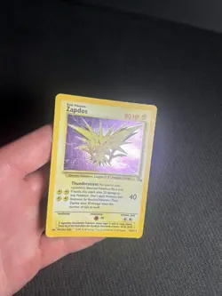 Pokemon TCG Zapdos 15/62 Fossil Holo MP - Image 5