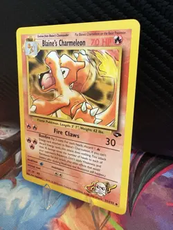 Blaine’s Charmeleon 31/132 Gym Challenge LP+ Vintage Pokemon Card WOTC 2000 - Image 2