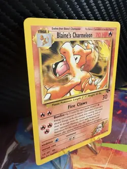 Blaine’s Charmeleon 31/132 Gym Challenge LP+ Vintage Pokemon Card WOTC 2000 - Image 3