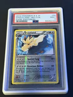 Nintendo PSA 9 Stoutland Reverse Holo Dark Explorers 88/108 EN 2012 - Image 1