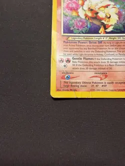 Light Arcanine 12/105 Pokemon Neo Destiny TCG HP/DAMAGED - Image 2