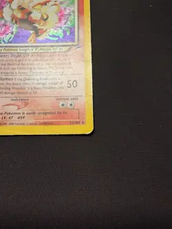 Light Arcanine 12/105 Pokemon Neo Destiny TCG HP/DAMAGED - Image 3