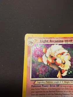 Light Arcanine 12/105 Pokemon Neo Destiny TCG HP/DAMAGED - Image 5