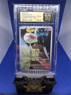 CGC 10 PRISTINE Chimecho 179/167 Pokemon Twilight Masquerade Illustration Rare - Image 1