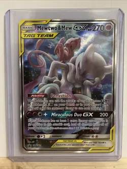 Pokemon Mewtwo & Mew GX SM191 TAG TEAM GX Promo Holo English HP 270 - Image 1
