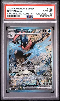 PSA 10 Greninja ex SVP EN 132 English Black Star Promo 2024 Pokemon TCG GEM MINT - Image 1