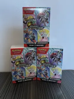 3x Pokemon TCG Scarlet Violet Journey Together Booster Bundles New Sealed - Image 1